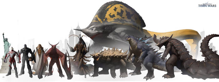 TitanWars all kaiju size