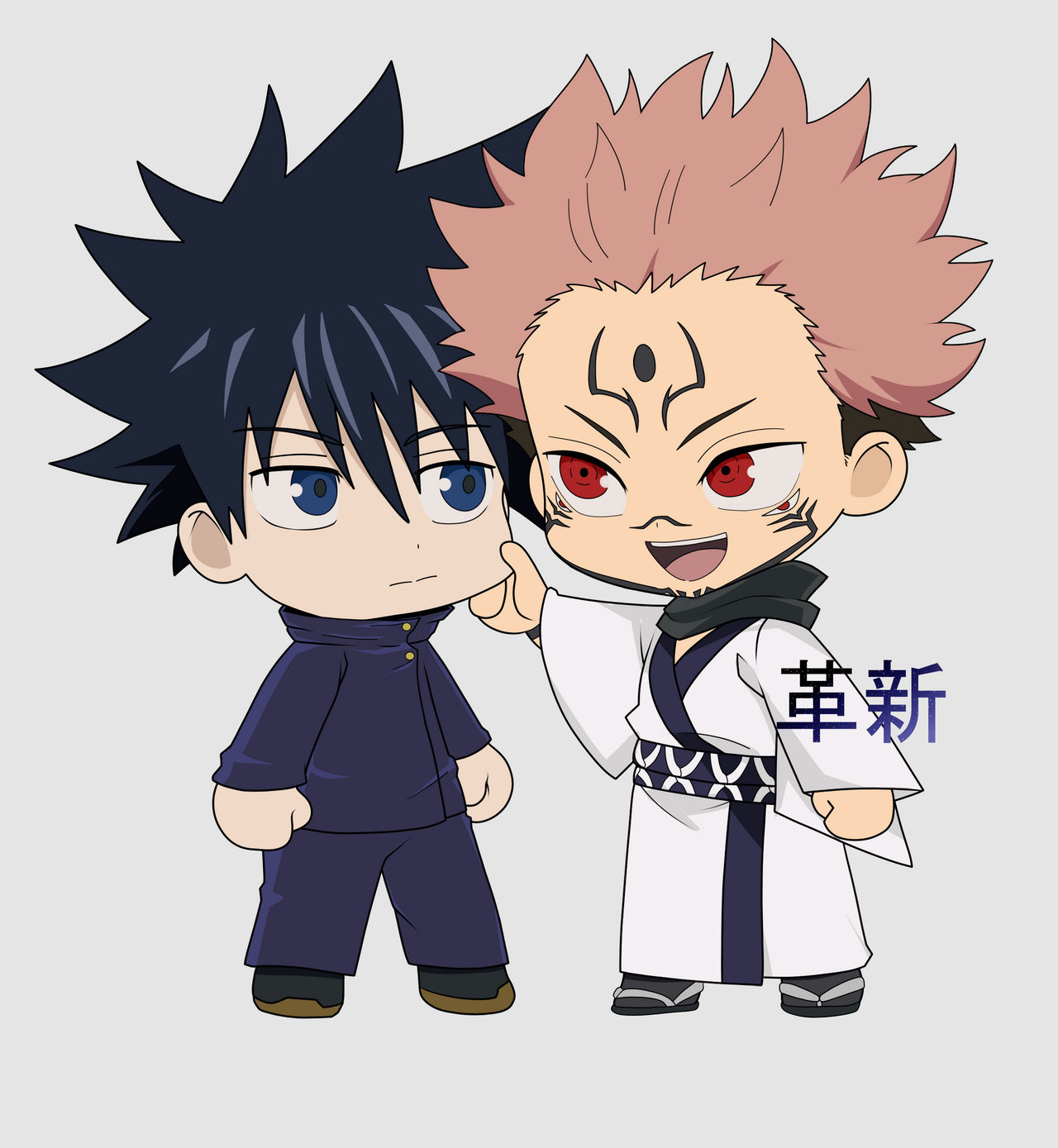 Chibi JJK Megumi and Sukuna by OreNoKakushin on DeviantArt