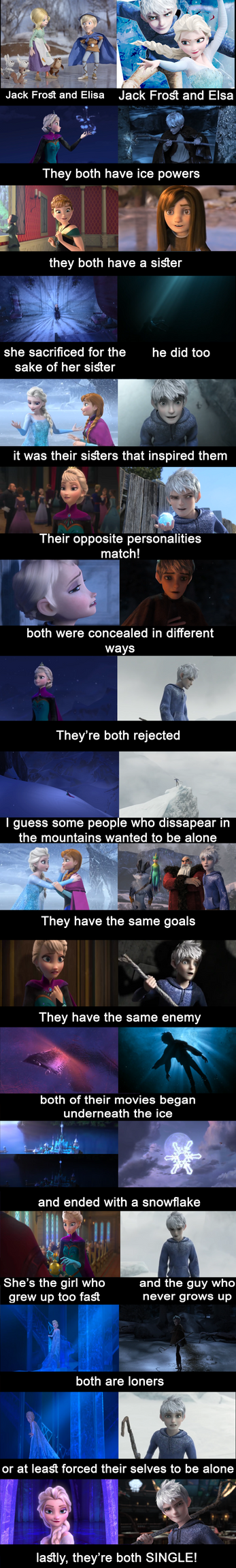 Jack Frost and Elsa are meant to be