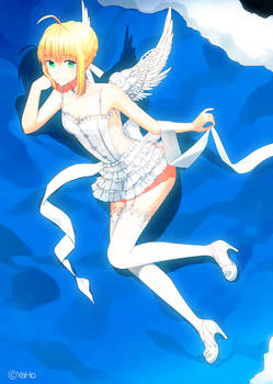 Saber in Angel Costume