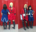 Female Edward Elric and Roy Mustang Cosplay by DarlingArmy