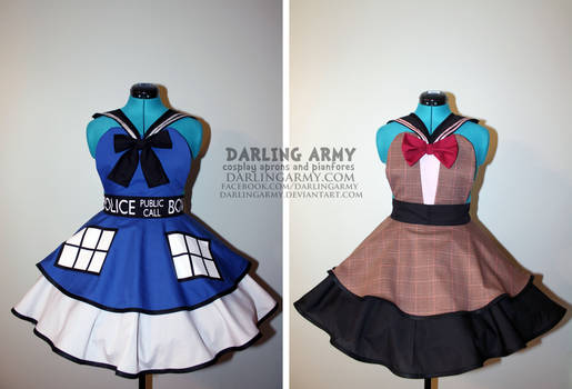 Sailor Who - TARDIS and Smith - Cosplay Pinafores