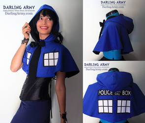 TARDIS Doctor Who Cosplay Hooded Capelet by DarlingArmy