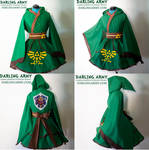 Link Legend of Zelda Hooded Cosplay Kimono Dress