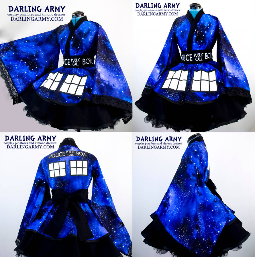 Doctor Who TARDIS Galaxy Cosplay Kimono Dress by DarlingArmy