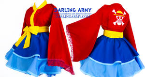 Monkey D Luffy One Piece Cosplay Kimono Dress