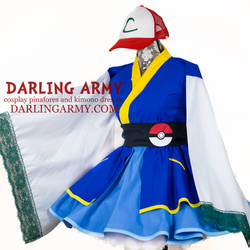 Ash Ketchum Pokemon Cosplay Kimono Dress