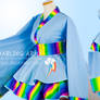 Rainbow Dash MLP Cosplay Kimono Dress