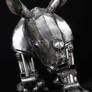 Articulated Metal Baby Rhino Sculpture - Charging