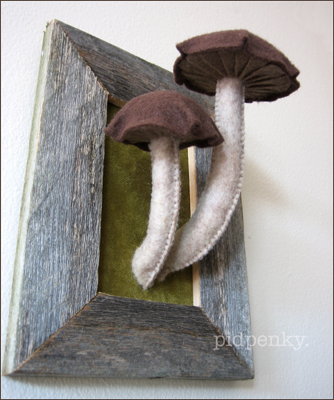 Framed Mushrooms by BibelotForest