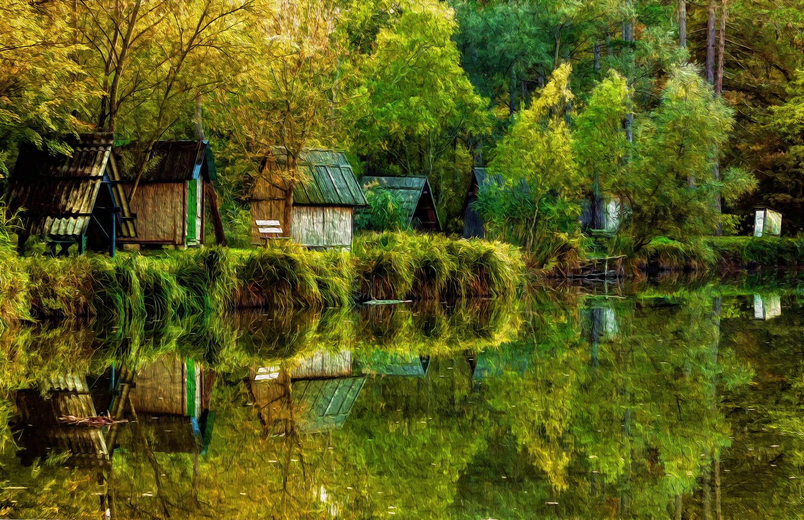 Autumnal lake