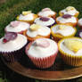 Summer rose cupcakes