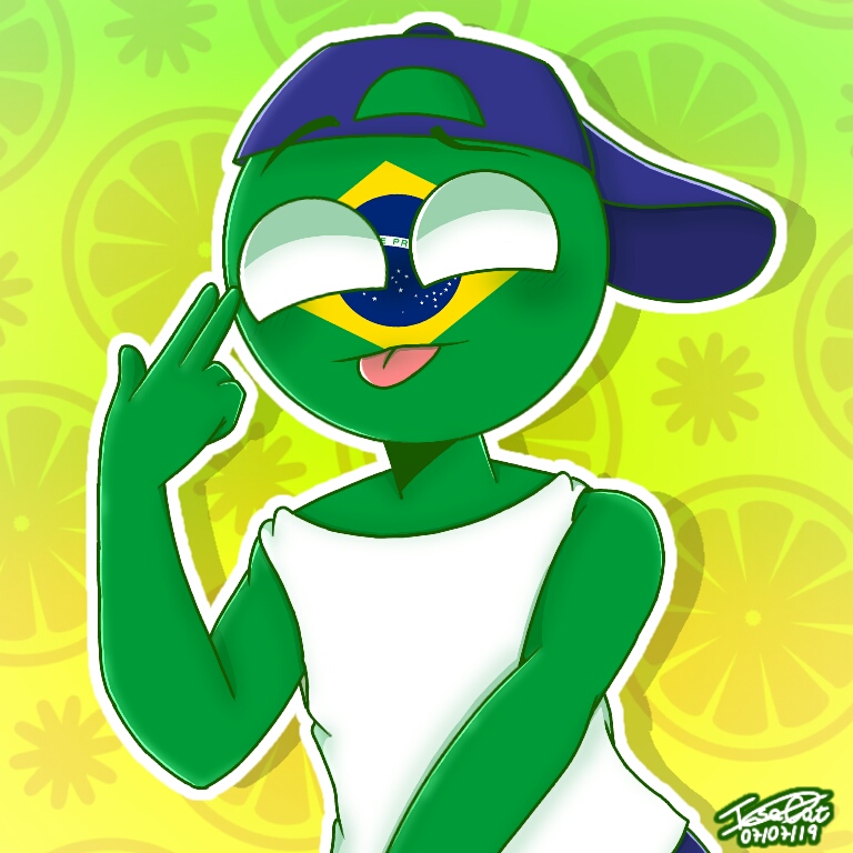 🌸 FALLI. 🍥 no Instagram: “🌸 Come to Brazil ~~ #countryhumans  #countryhumansbrazil #countryhumansfrance”