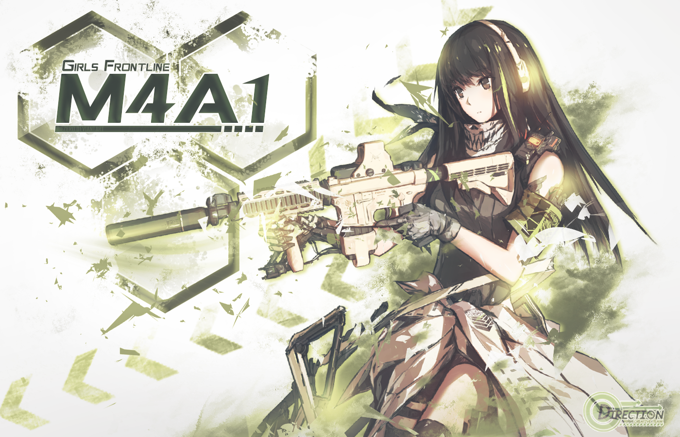 wallpaper girls frontline m4a1 by