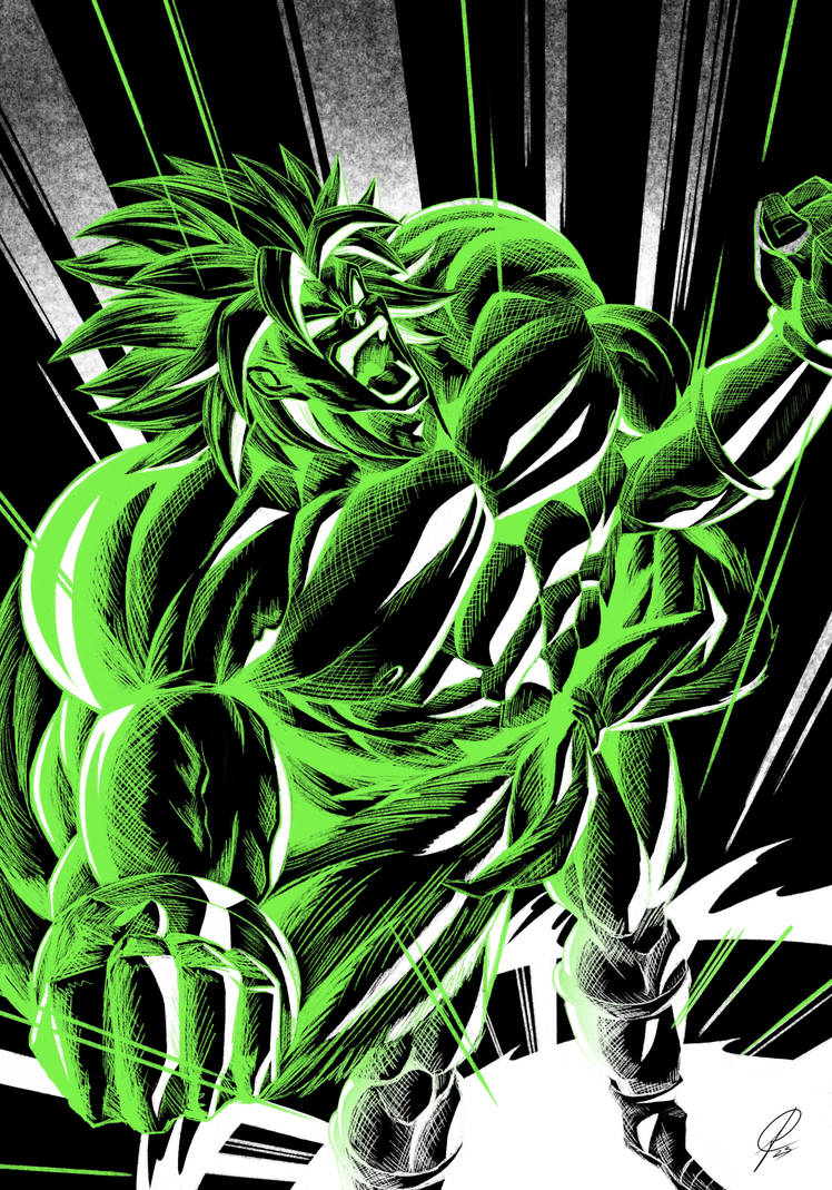 Broly Rage (Dragon Ball Super) by AQDigital on DeviantArt
