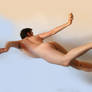 Flying Male Nude