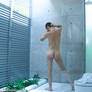 male nude shower a