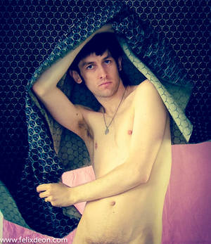 Male Nude, Black Curtain