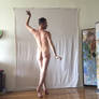 male nude back standing f