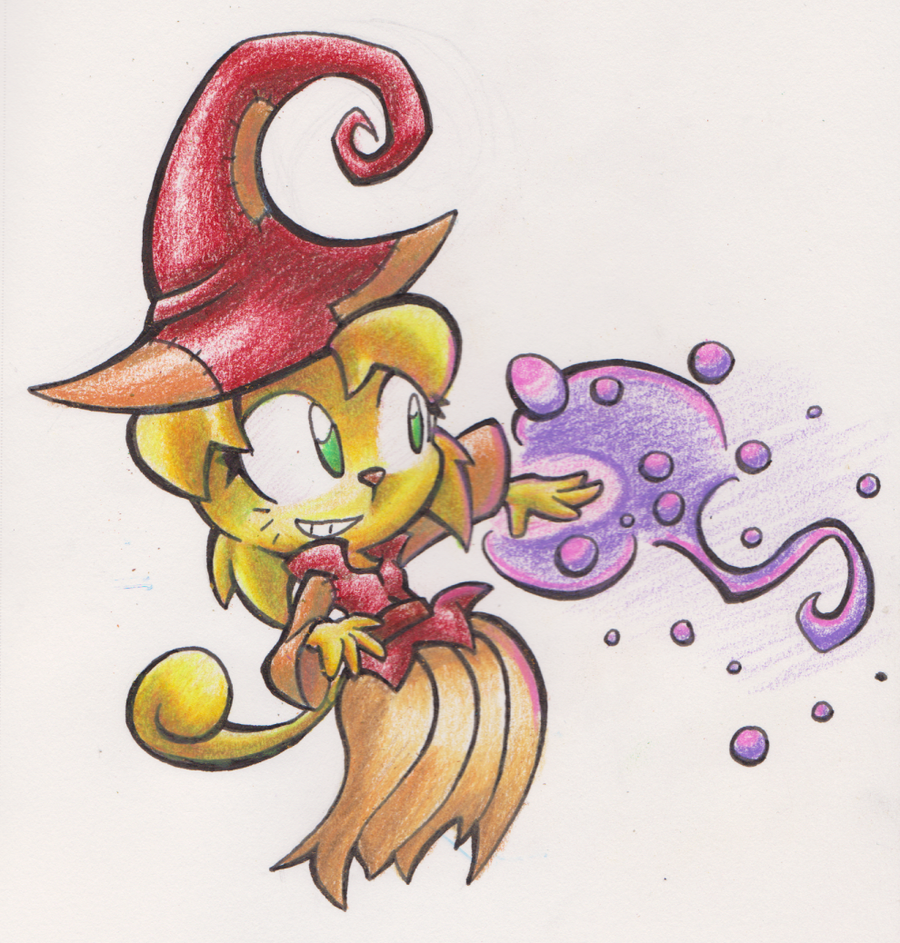 BroomWitch ColoredPencil