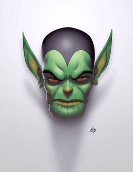 Skrull head mount