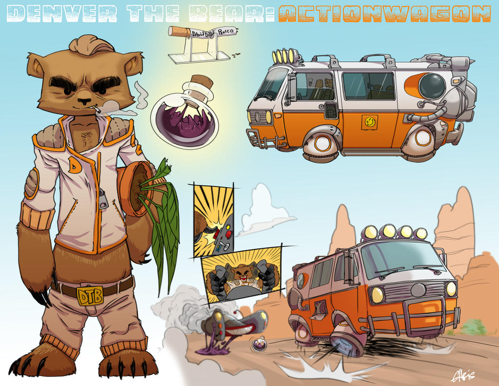 Denver The Bear: Actionwagon