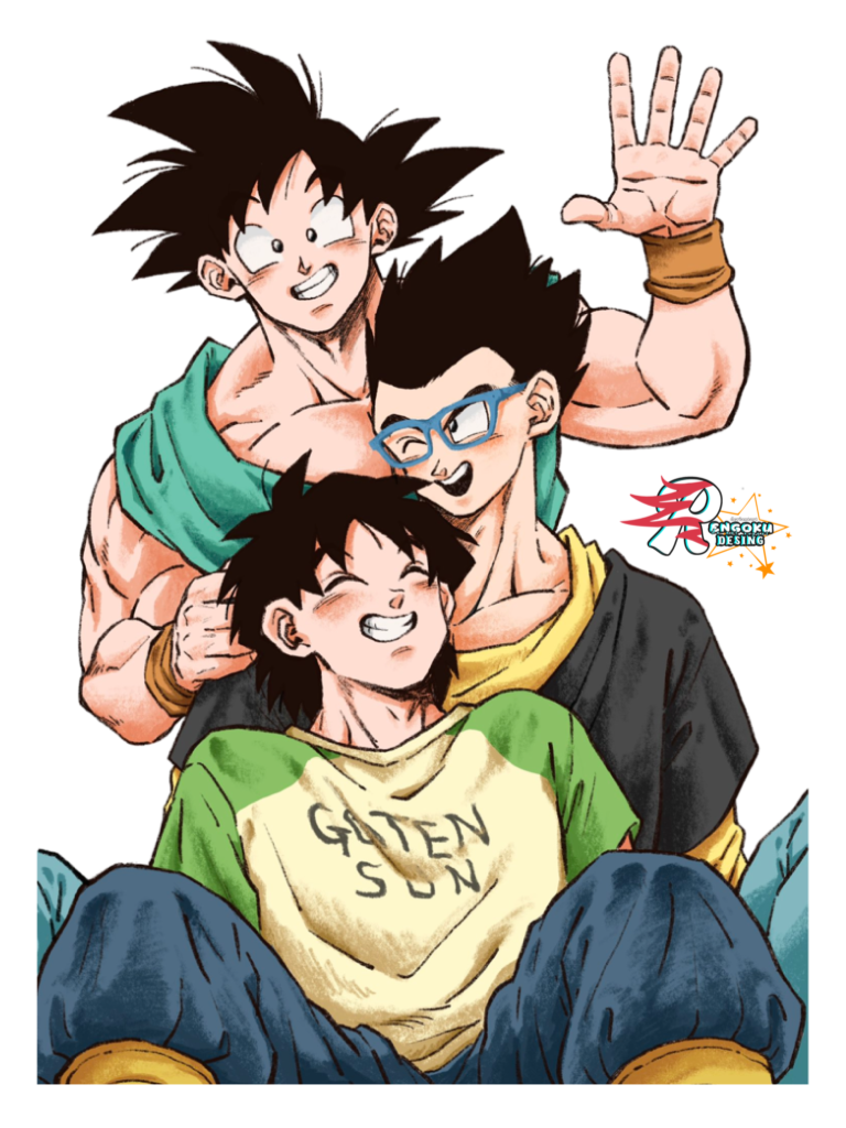 Goku #Gohan #Goten #Fanart