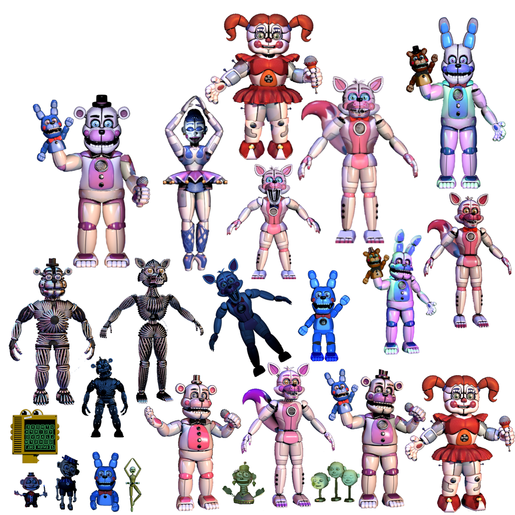Five Nights at Freddy's: Sister Location All Animatronics