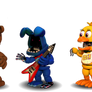 ADVENTURE Withered FNAF 1 characters