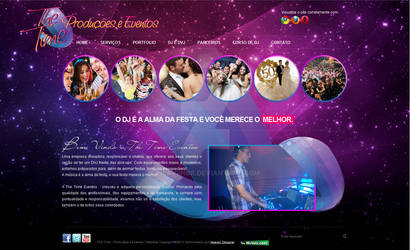 Site The Time Producoes e Eventos