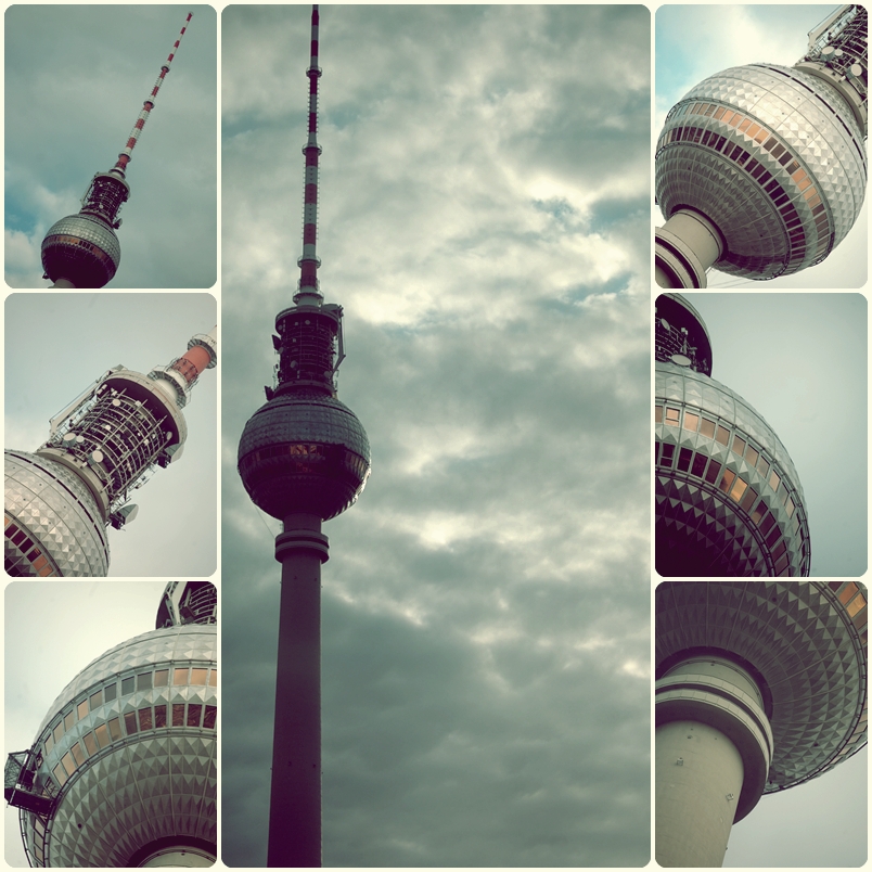 tv tower berlin city.