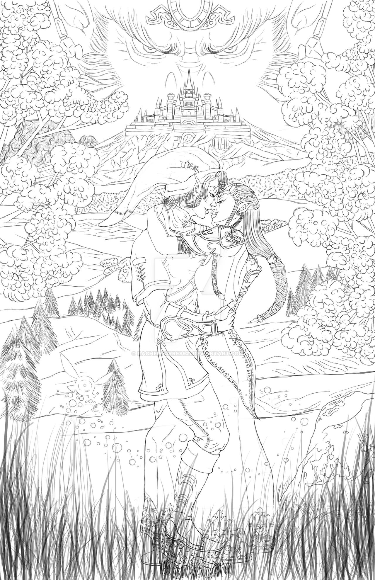 Link and Zelda Reunited WIP 2