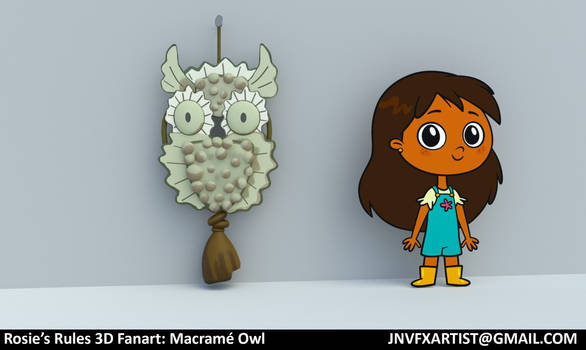 April 13th 2024 - Rosie's Rules 3D Macrame Owl