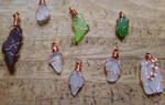 Sea Glass Pendants by OdinsBeadHall