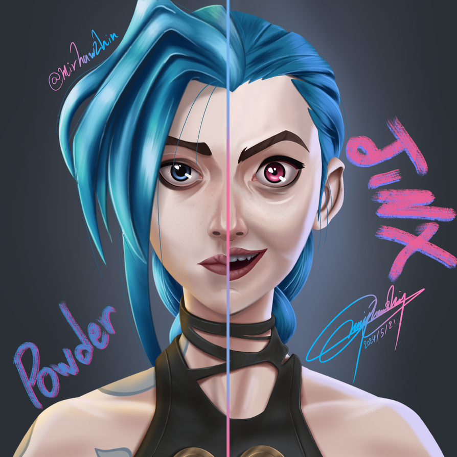 Powder/jinx by TheMero18 on DeviantArt