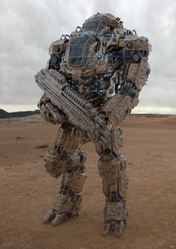 Juggernaut Mech Design desert