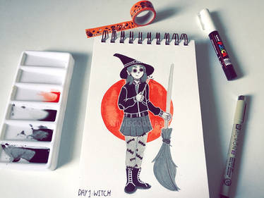 #inktober   Day 1: Witches/Warlocks.