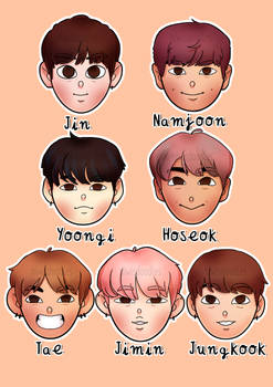 BTS floating heads