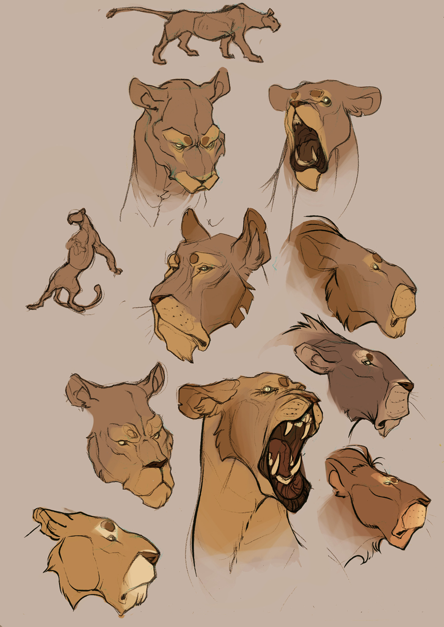 lion heads
