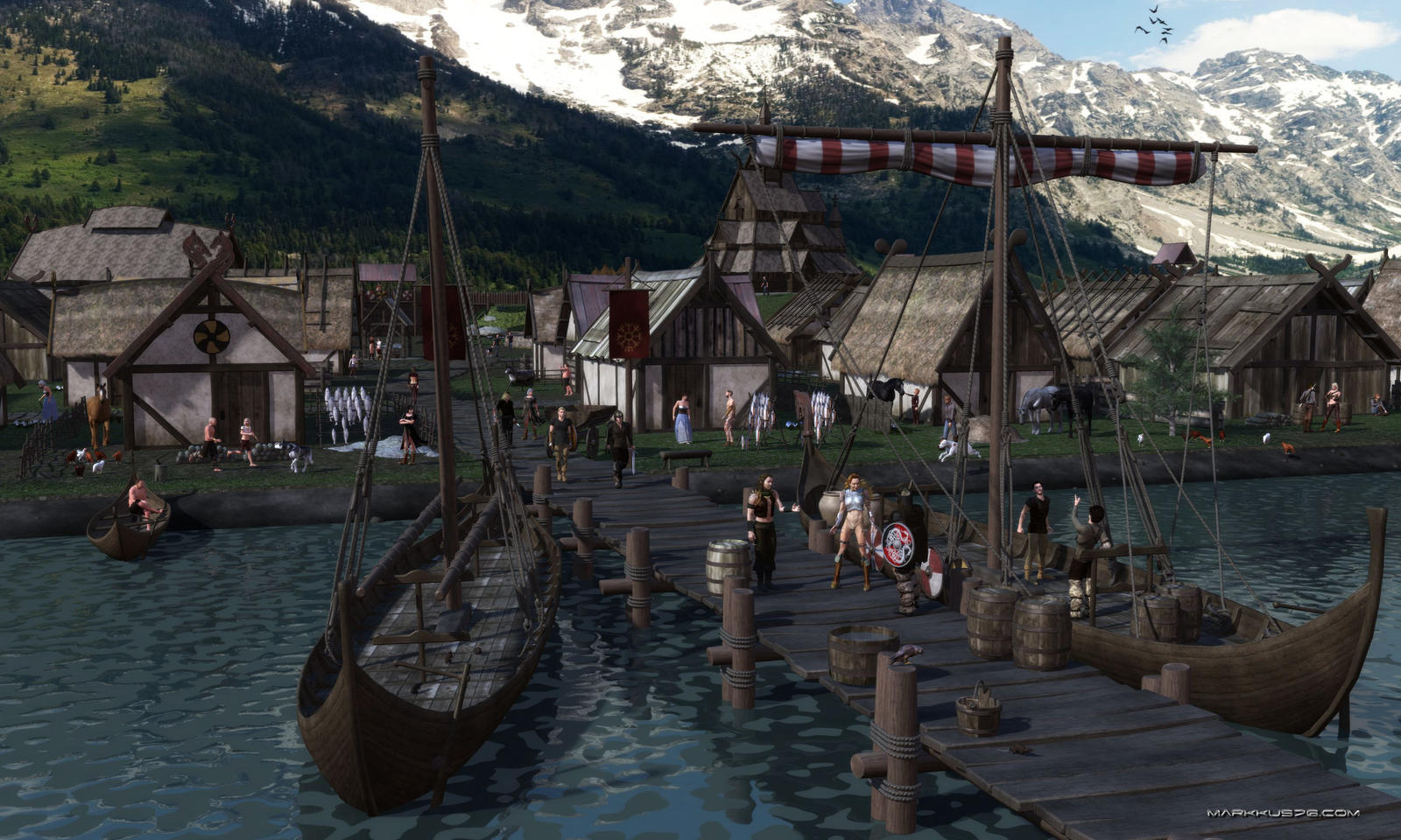 Nordic town by Sukkram