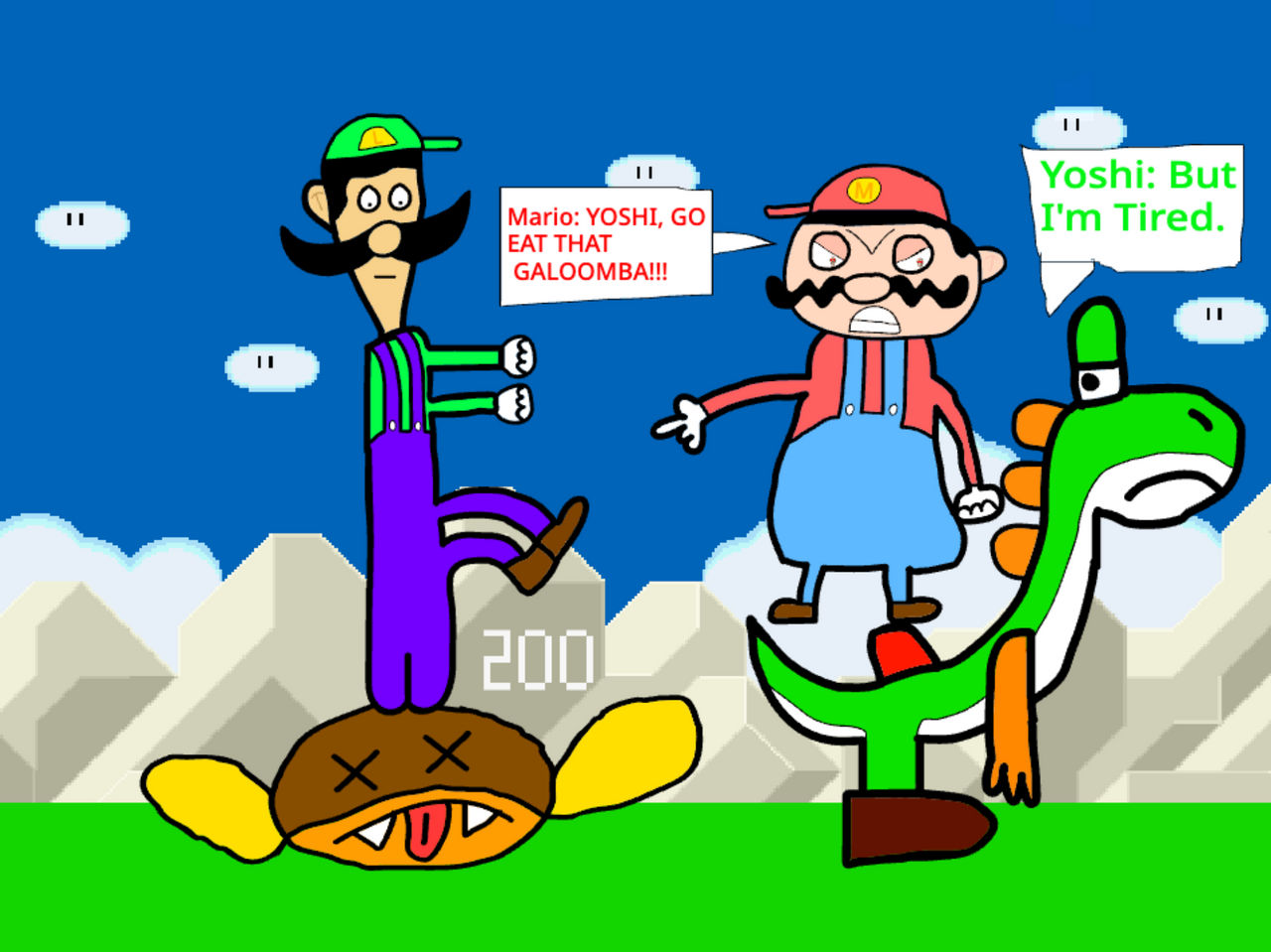 Funny SMW Drawing by HyperNick1111 on DeviantArt