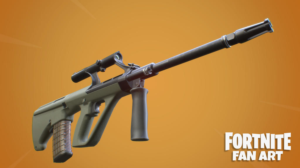 Stylized AUG Rifle by zeebow14 on DeviantArt