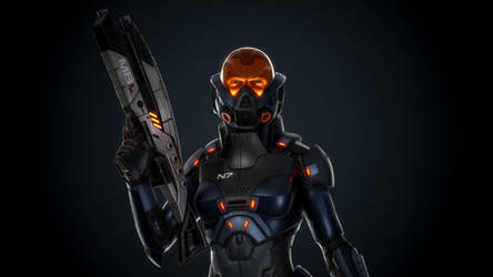 N7 Soldier: Mass Effect Fan Art 1 by zeebow14
