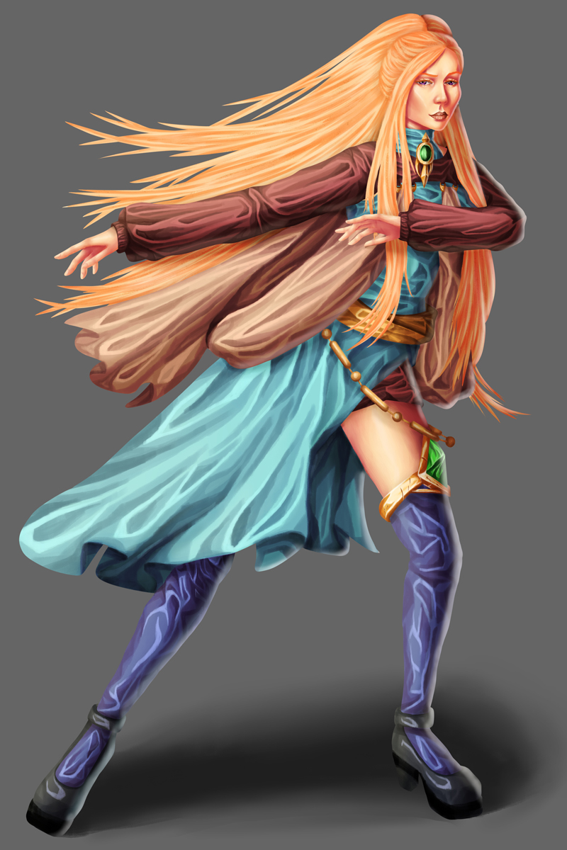 DnD character design - dancer by Lavalek-art on DeviantArt