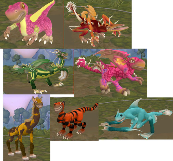 my spore creatures by Carolzilla on DeviantArt