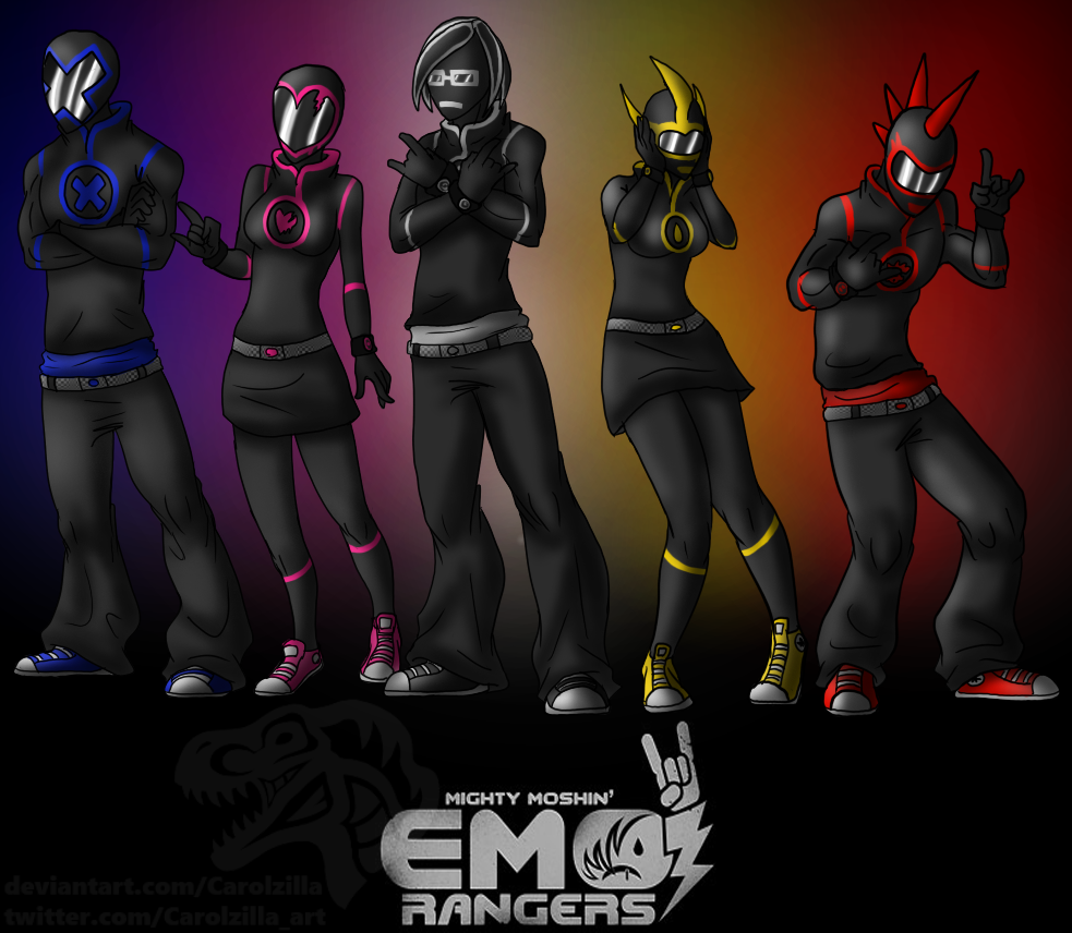 Emo Ranger Yellow Go Go Emo Rangers by Carolzilla on DeviantArt