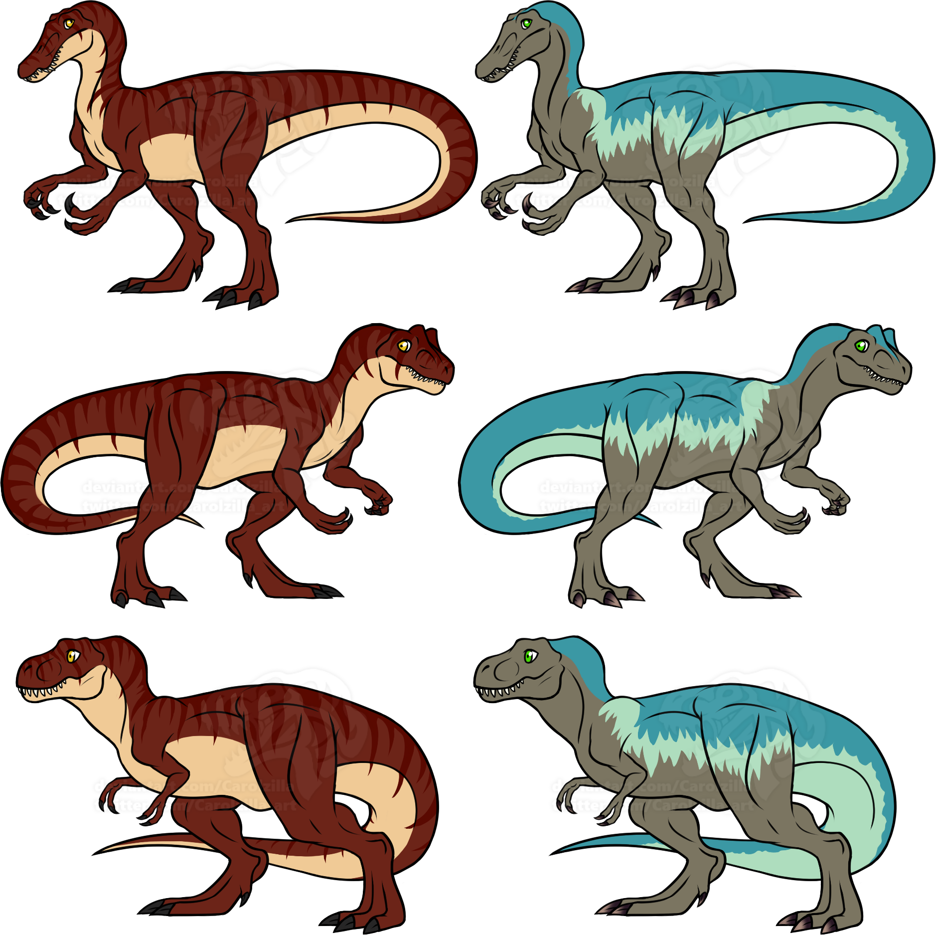 Tyrannosaurus rex by Carolzilla on DeviantArt