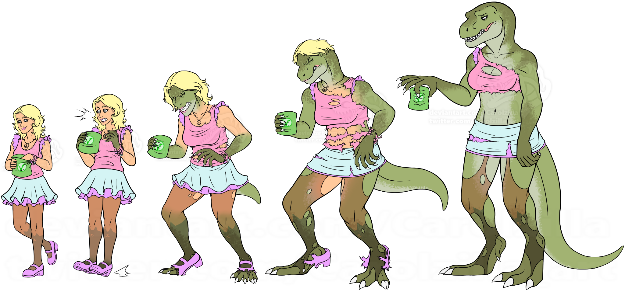 Tyrannosaurus rex by Carolzilla on DeviantArt