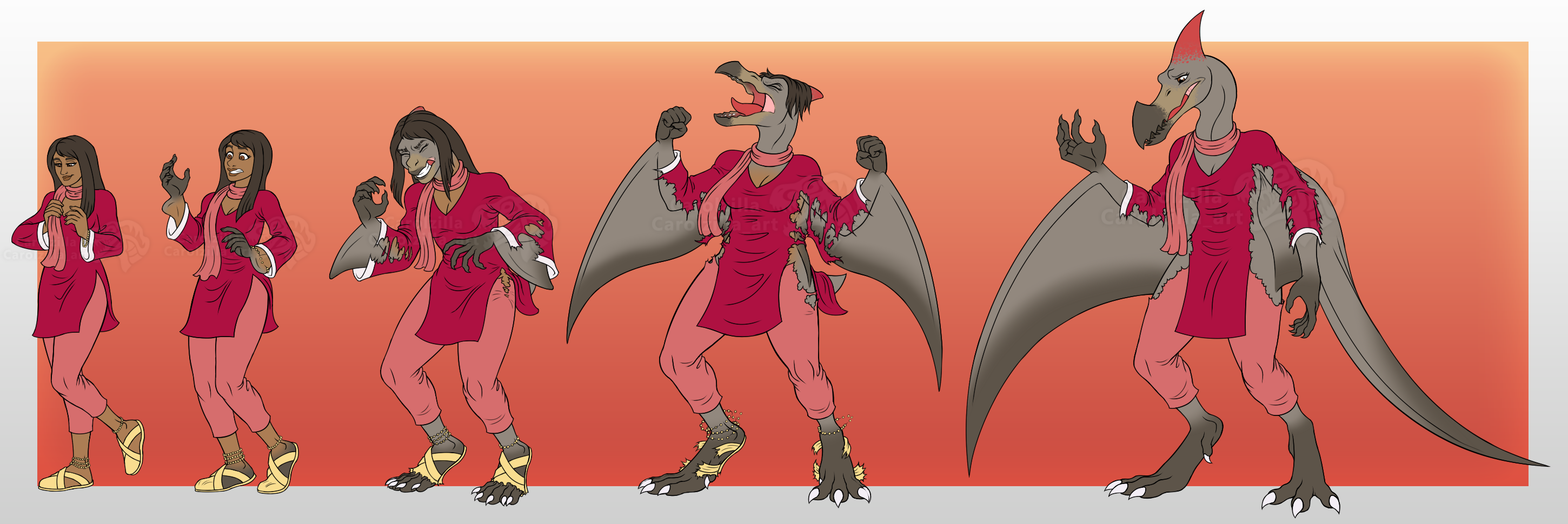 Maya Pterosaur TF - Commission by Carolzilla on DeviantArt