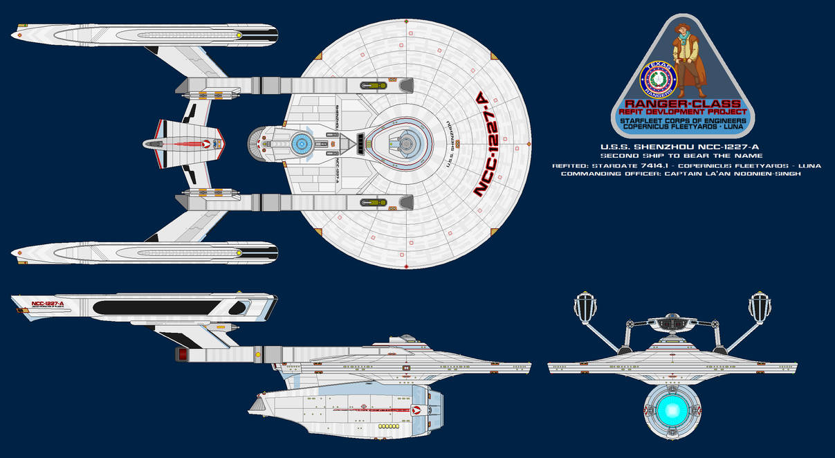 Ranger-Class Refit Heavy Crusier by captDLangston on DeviantArt